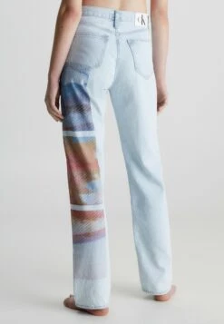 Calvin Klein Jeans High Rise Printed - Straight Leg Jeans - Denim Light -Anna Field Winkel 00bd63048ee84ac0bfde9ec84cddfb9c