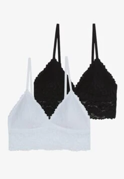 Anna Field 2 Pack - Triangel Bh - White/Black -Anna Field Winkel 0c5aa507e165450eb39b31d4b37c8bb9