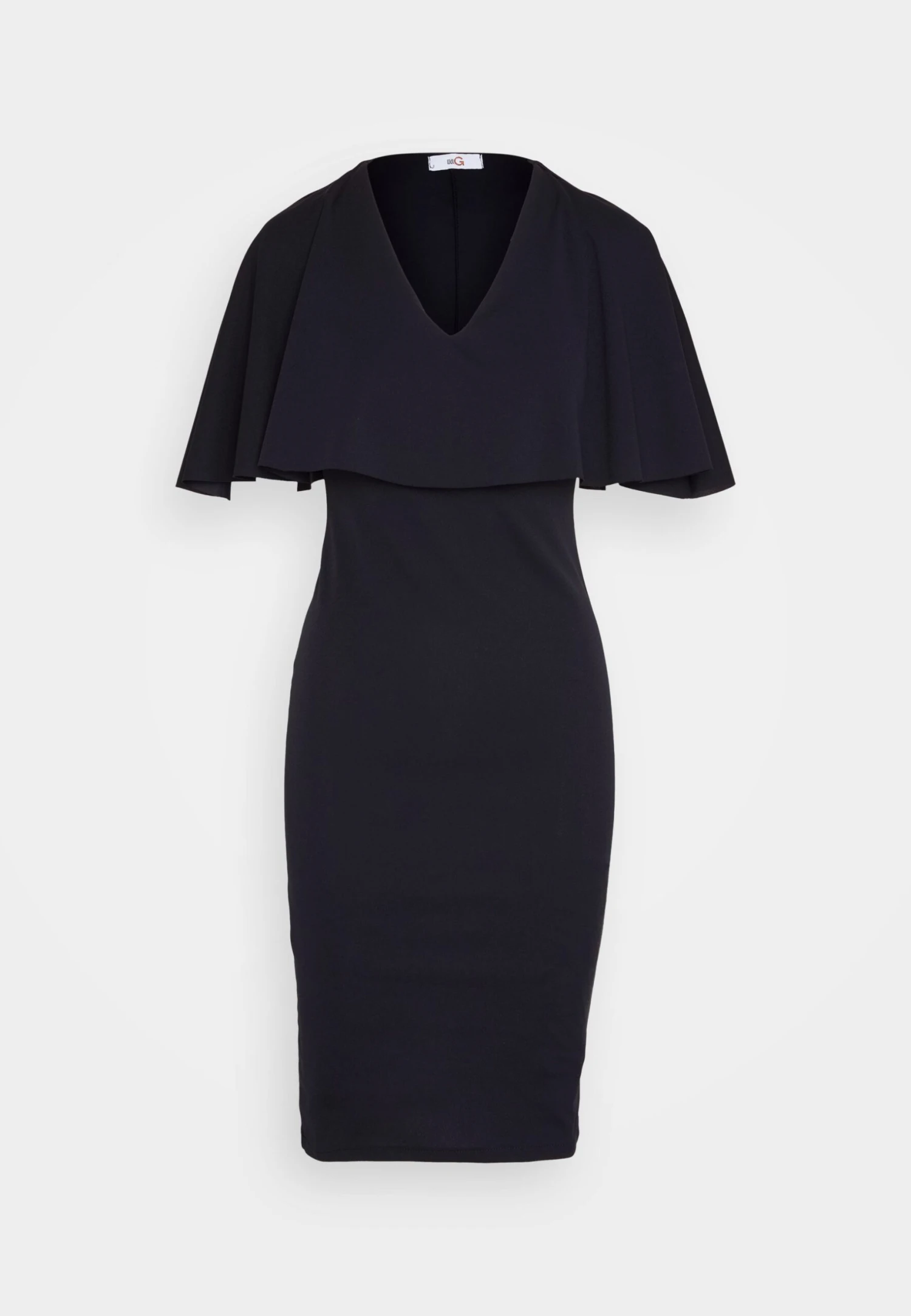 Wal G Ronny Cape Midi - Jerseyjurk - Navy Blue 7 Wal G Ronny Cape Midi - Jerseyjurk - Navy Blue - Afbeelding 5