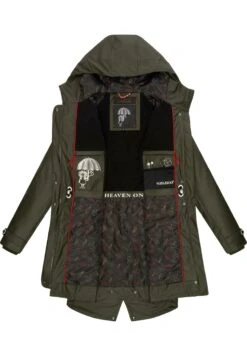 Navahoo Rainy Flower - Parka - Dark Olive -Anna Field Winkel 216ada32bfeb4dda8c8fecf82f5cc0e4