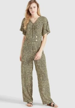 Khujo Borgia - Jumpsuit - Schwarz-Gelb Geblümt -Anna Field Winkel 229ffeec988f40a886a98552d0cbe2a1