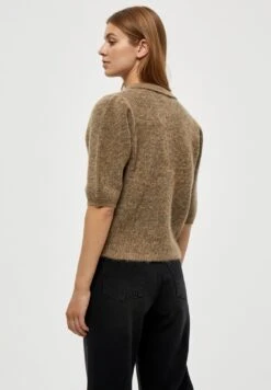 Minus Mille - Poloshirt - Sand Melange -Anna Field Winkel 2b88b2442e0e4e9eb2201bf16dbec210