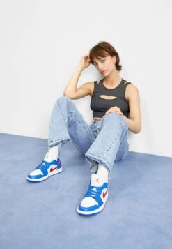 Air Jordan 1- Sneakers Laag - Sport Blue/Gym Red/White/Sail -Anna Field Winkel 2ff02c8c4d804e11bde7ef6f0be7c787