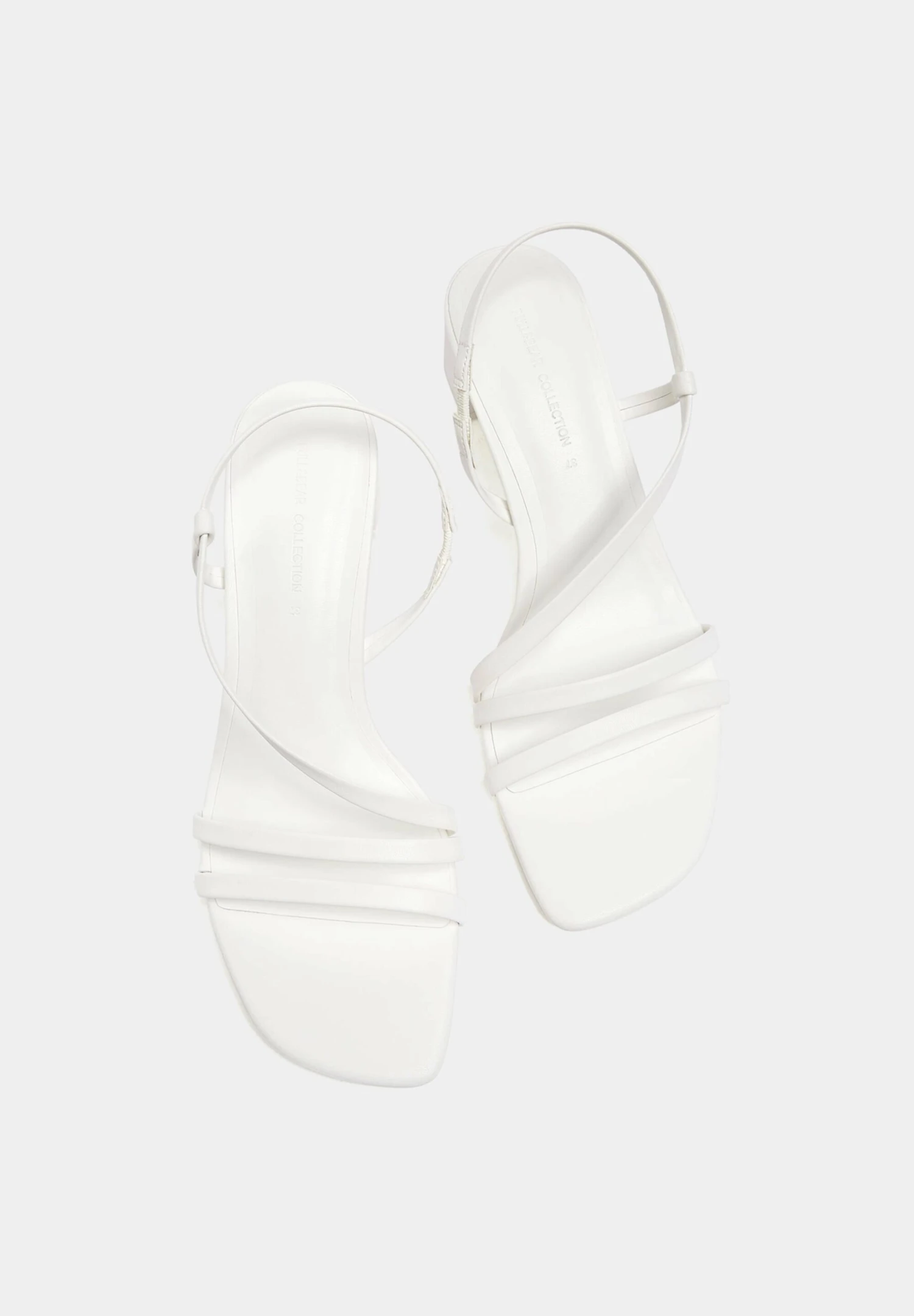 PULL & BEAR Absatz Mit Gekreuzten Riemen - Sandalen - White 5 PULL & BEAR Absatz Mit Gekreuzten Riemen - Sandalen - White - Afbeelding 3