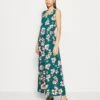 Anna Field Maxi-Jurk - Dark Green/Pink