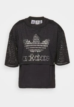 Adidas Originals Big Logo Tee 2 In 1 - T-Shirt Print - Black -Anna Field Winkel 3552fb7270da4b8db73dd0e3ab69b529