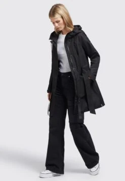 Khujo Lauren - Parka - Schwarz -Anna Field Winkel 46c2480da9084e559cf02540553e393e