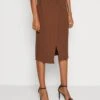 Anna Field Wikkelrok - Dark Brown -Anna Field Winkel 49e843d14e844d7b9000093072133d51