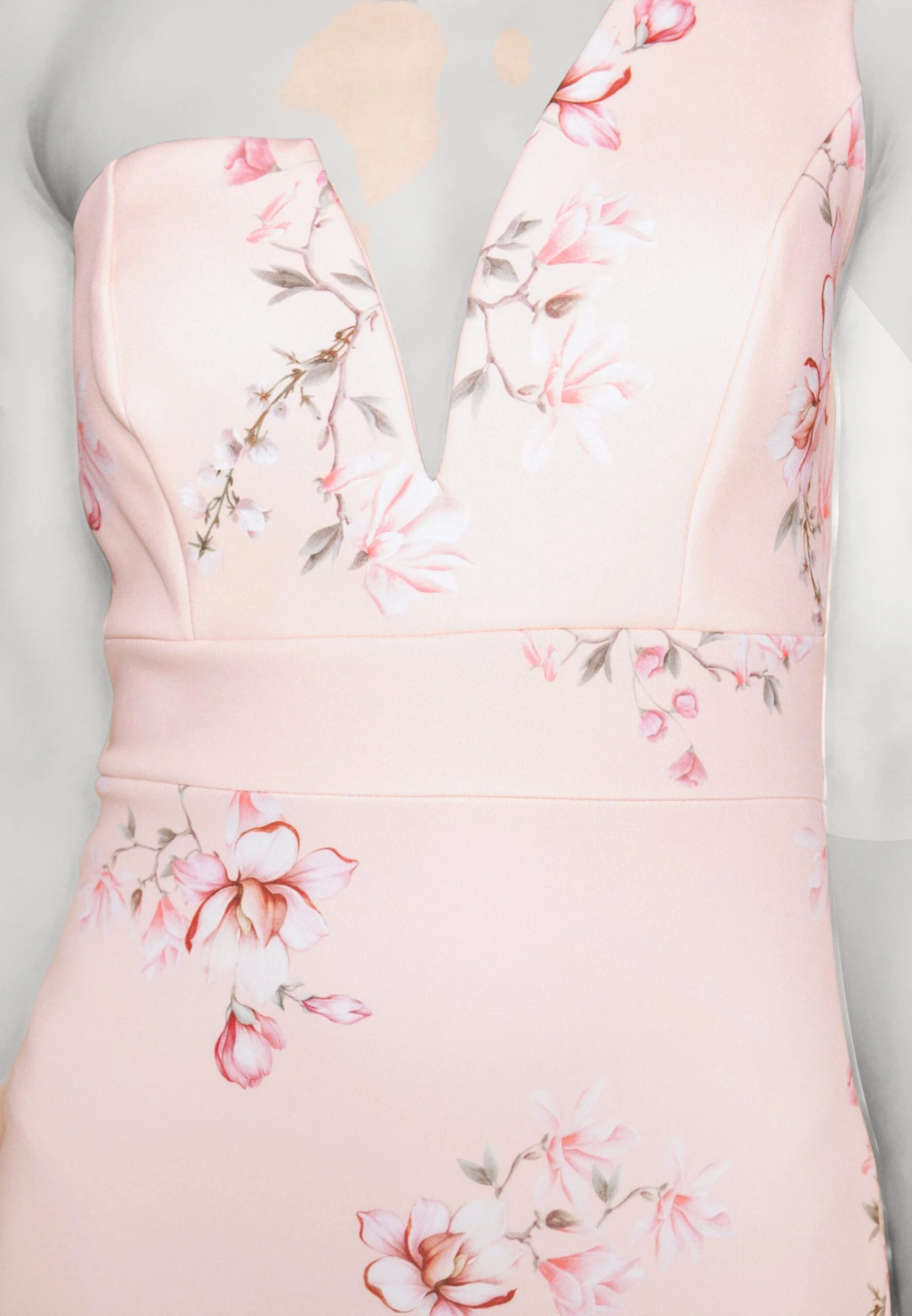 Wedding Gigi One Shoulder Print Maxi - Galajurk - Peach Print 8 Wedding Gigi One Shoulder Print Maxi - Galajurk - Peach Print - Afbeelding 6