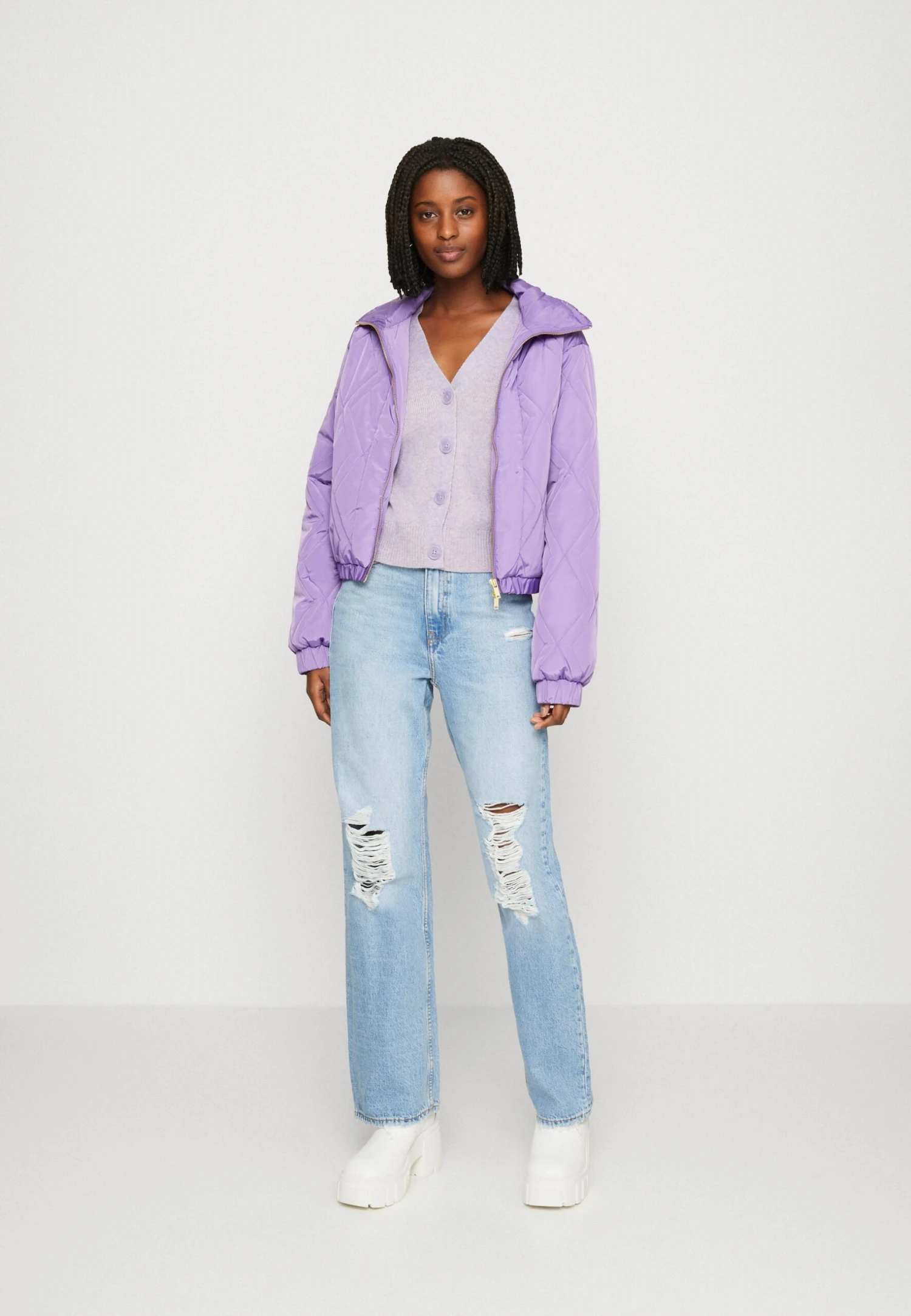 Noisy May Ziggy Quilt - Bomberjacks - Paisley Purple 4 Noisy May Ziggy Quilt - Bomberjacks - Paisley Purple - Afbeelding 2