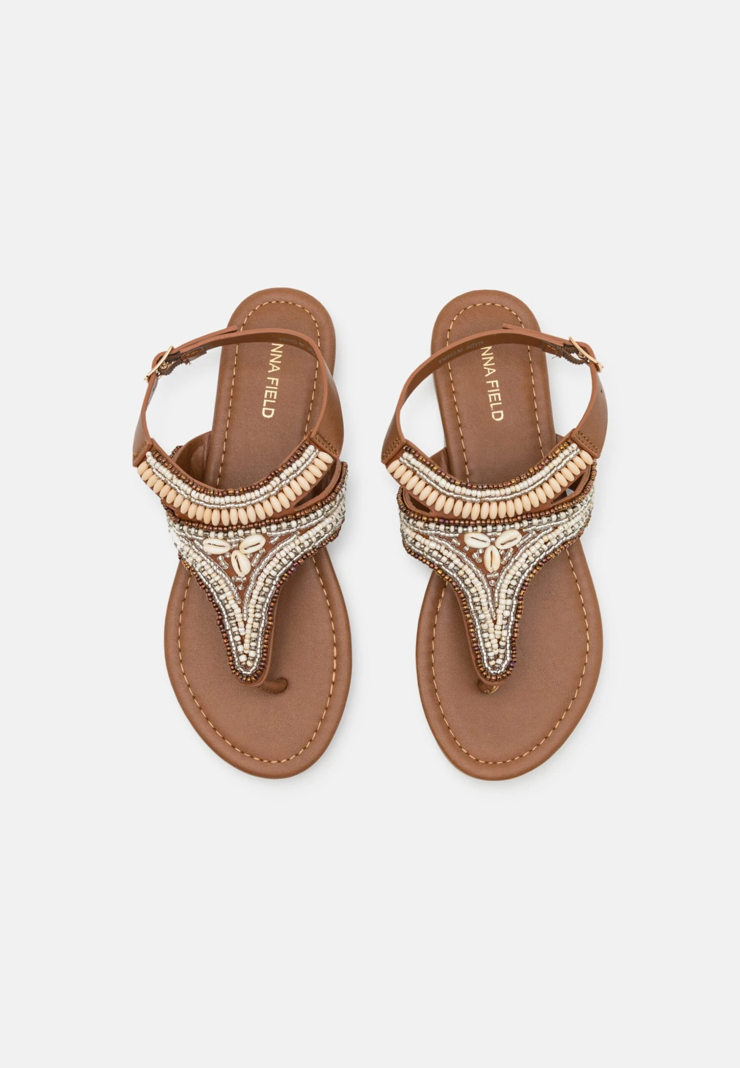 Anna Field Teensandalen - Beige 8 Anna Field Teensandalen - Beige - Afbeelding 6