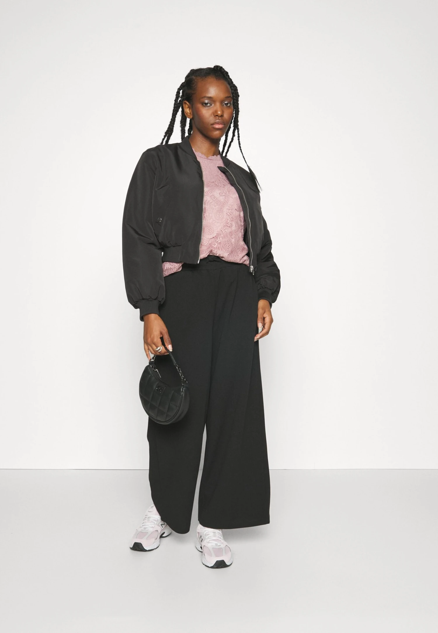 Noisy May Petite Nmjasa Wide Pant- Broek - Black 4 Noisy May Petite Nmjasa Wide Pant- Broek - Black - Afbeelding 2