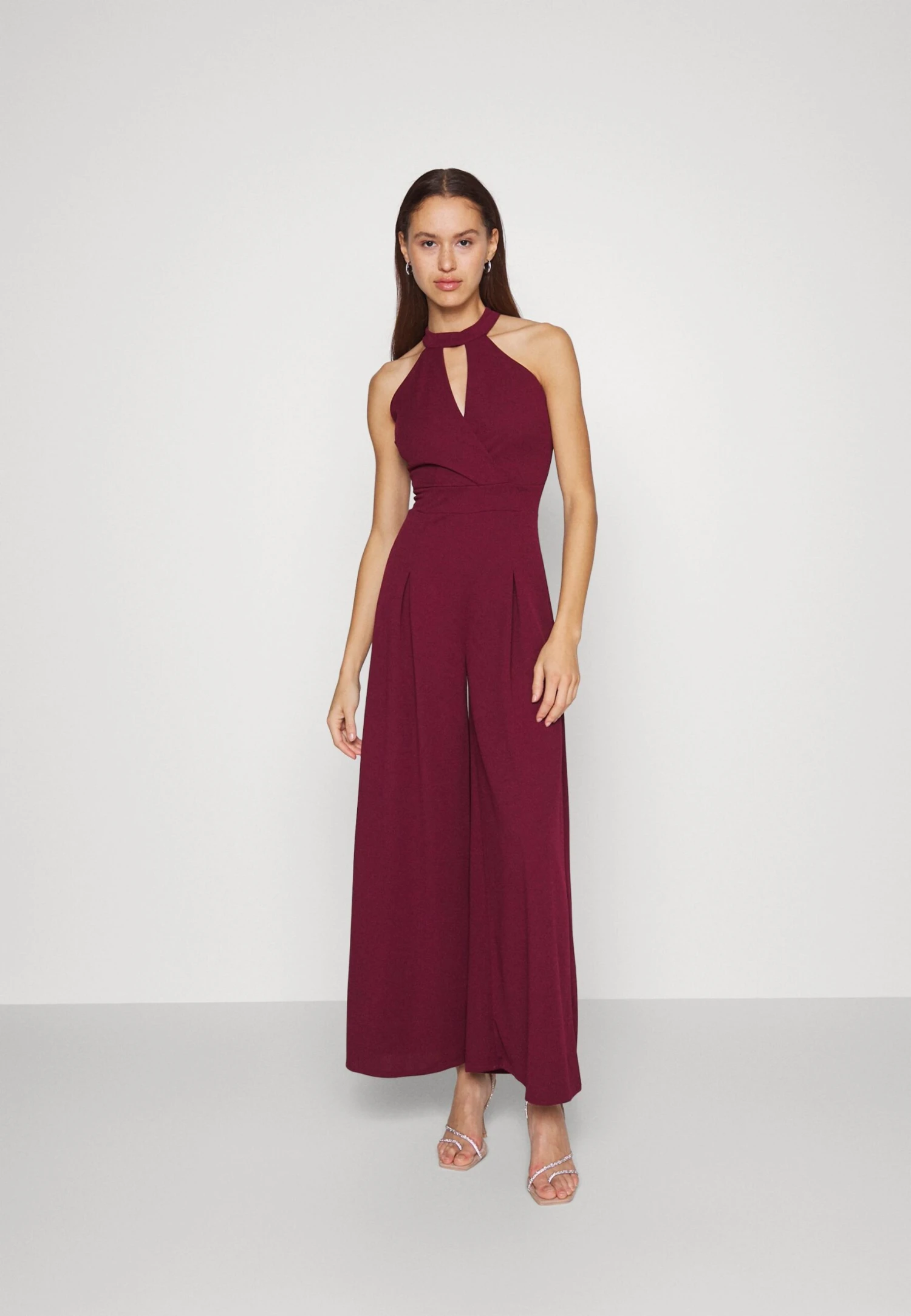 Wal G Arry Wide Leg- Jumpsuit - Wine 3 Wal G Arry Wide Leg- Jumpsuit - Wine
