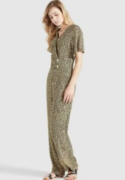 Khujo Borgia - Jumpsuit - Schwarz-Gelb Geblümt -Anna Field Winkel 745f0e320a9040d5b7ce3f5c9bd55945