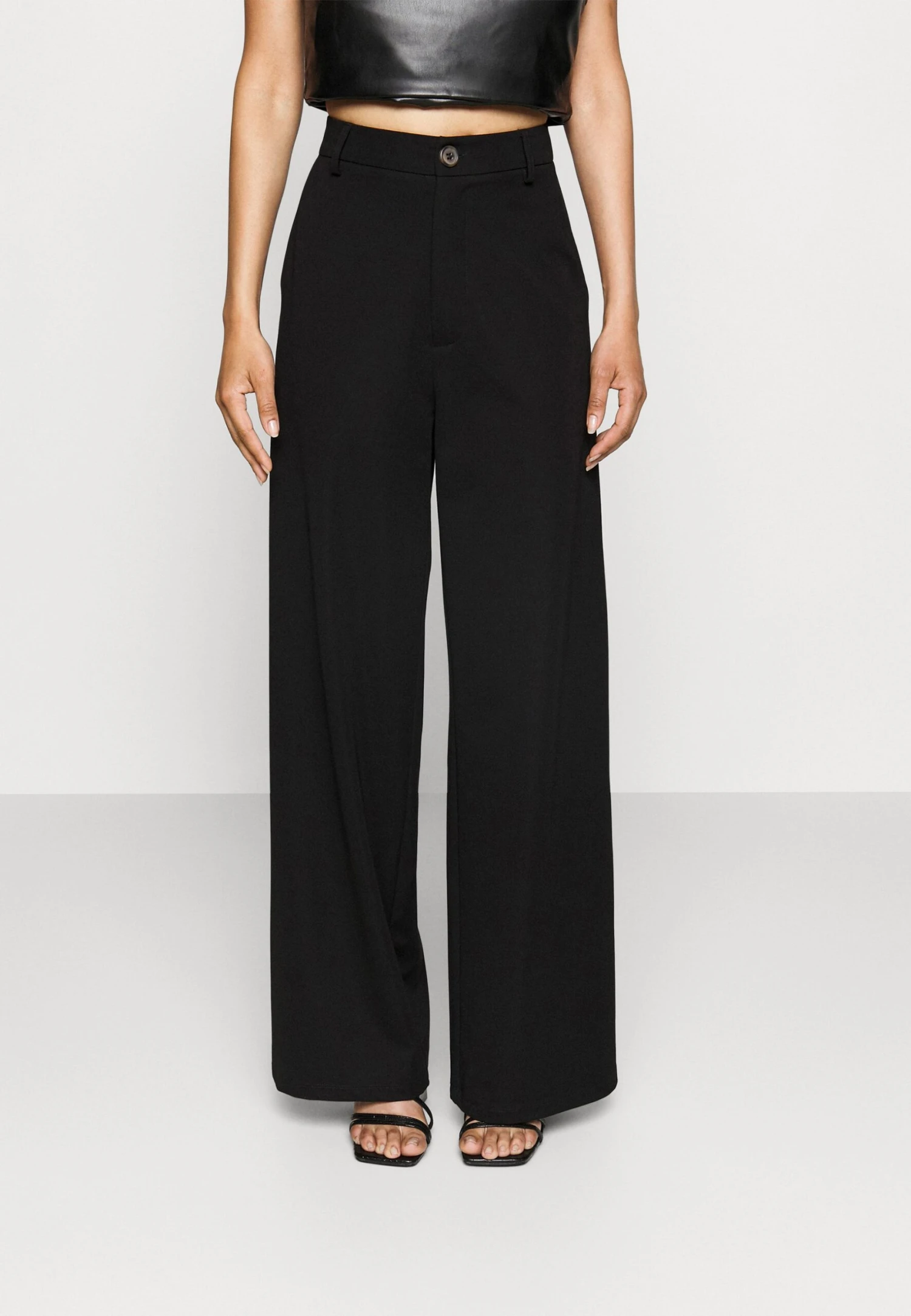 Petite Tailored Wide Leg Trouser - Broek - Black 3 Petite Tailored Wide Leg Trouser - Broek - Black