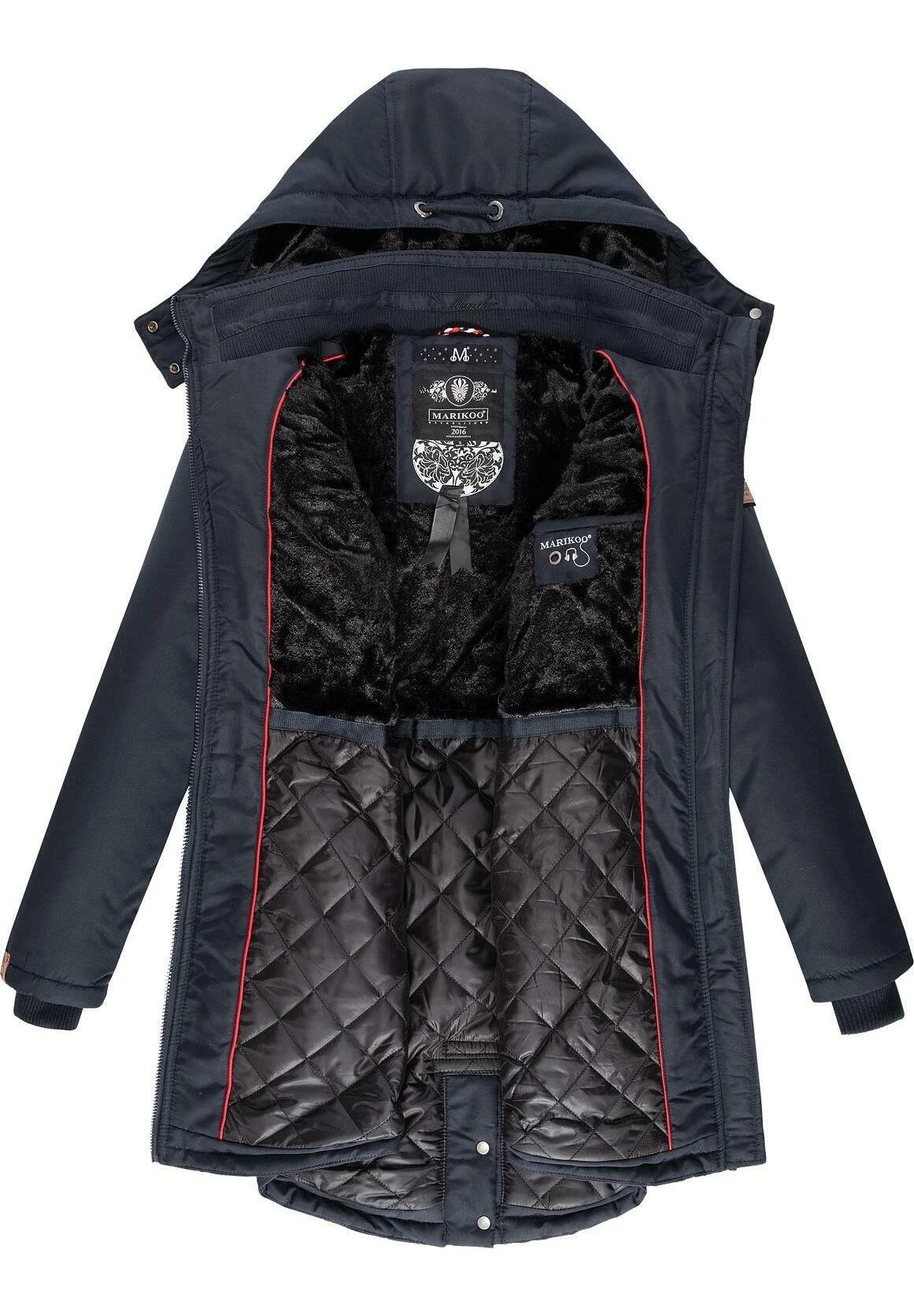 Marikoo Kamii - Winterjas - Dark Blue 7 Marikoo Kamii - Winterjas - Dark Blue - Afbeelding 5