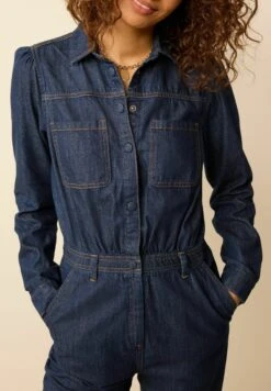 Next Button Through Boilersuit Petite - Jumpsuit - Rinse -Anna Field Winkel 841092942f5d44f998d65dce06a1225a