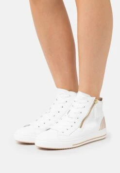 Gabor Comfort Sneakers Laag - Weiss/Muschl/Gold