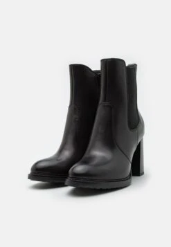 Leather- Enkellaarsjes Met Hoge Hak - Black -Anna Field Winkel 905be349a0424c6ebaa958778d635f40