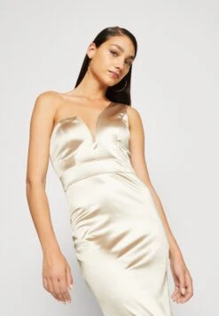 Wal G Evalina One Sleeve Maxi - Galajurk - Champagne -Anna Field Winkel 9346ebbebd34415996d3098c673a1593