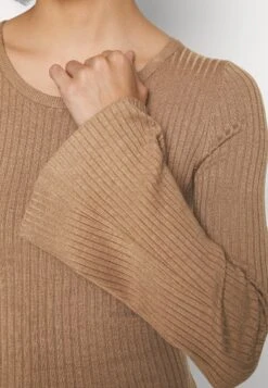 Even&Odd Knit Loose Fit Flared Sleeves Dress - Gebreide Jurk - Camel -Anna Field Winkel 985c9311c81247d590fd7ae7363ae86a