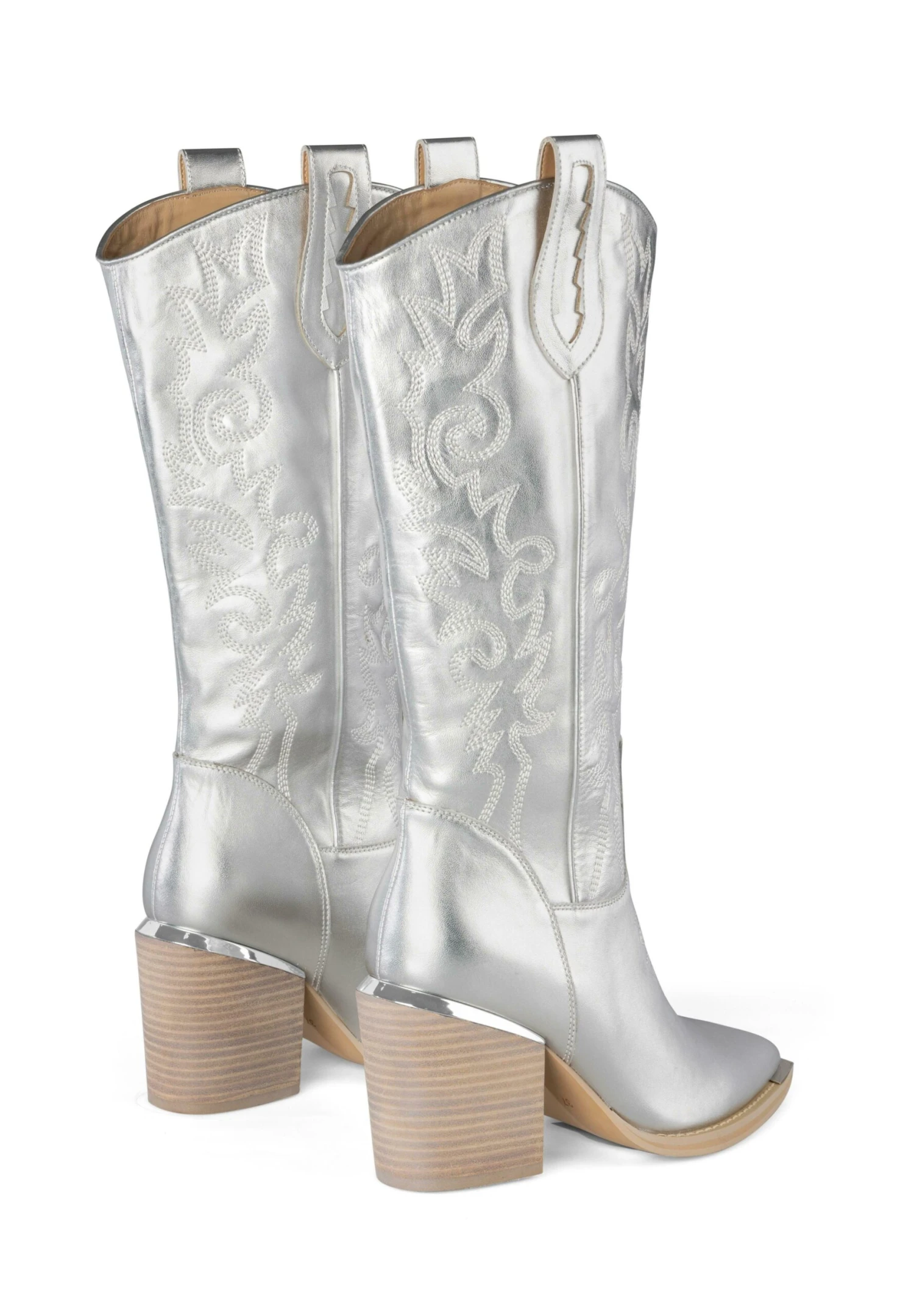 Alma En Pena Cynar - Cowboy-/Bikerlaarzen - Plata 5 Alma En Pena Cynar - Cowboy-/Bikerlaarzen - Plata - Afbeelding 3