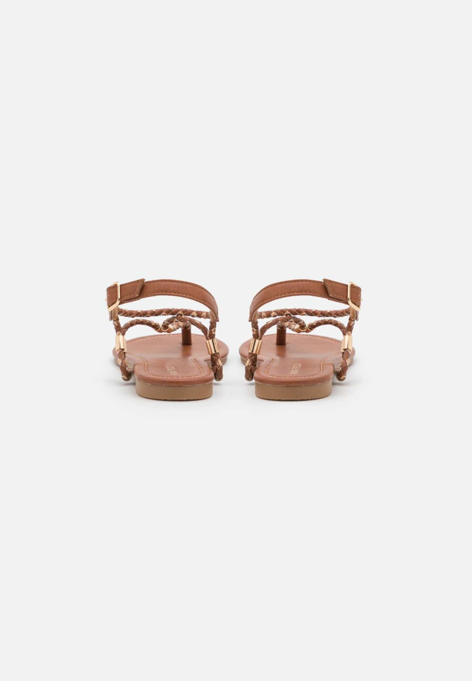 Anna Field Teensandalen - Cognac/Gold 6 Anna Field Teensandalen - Cognac/Gold - Afbeelding 4