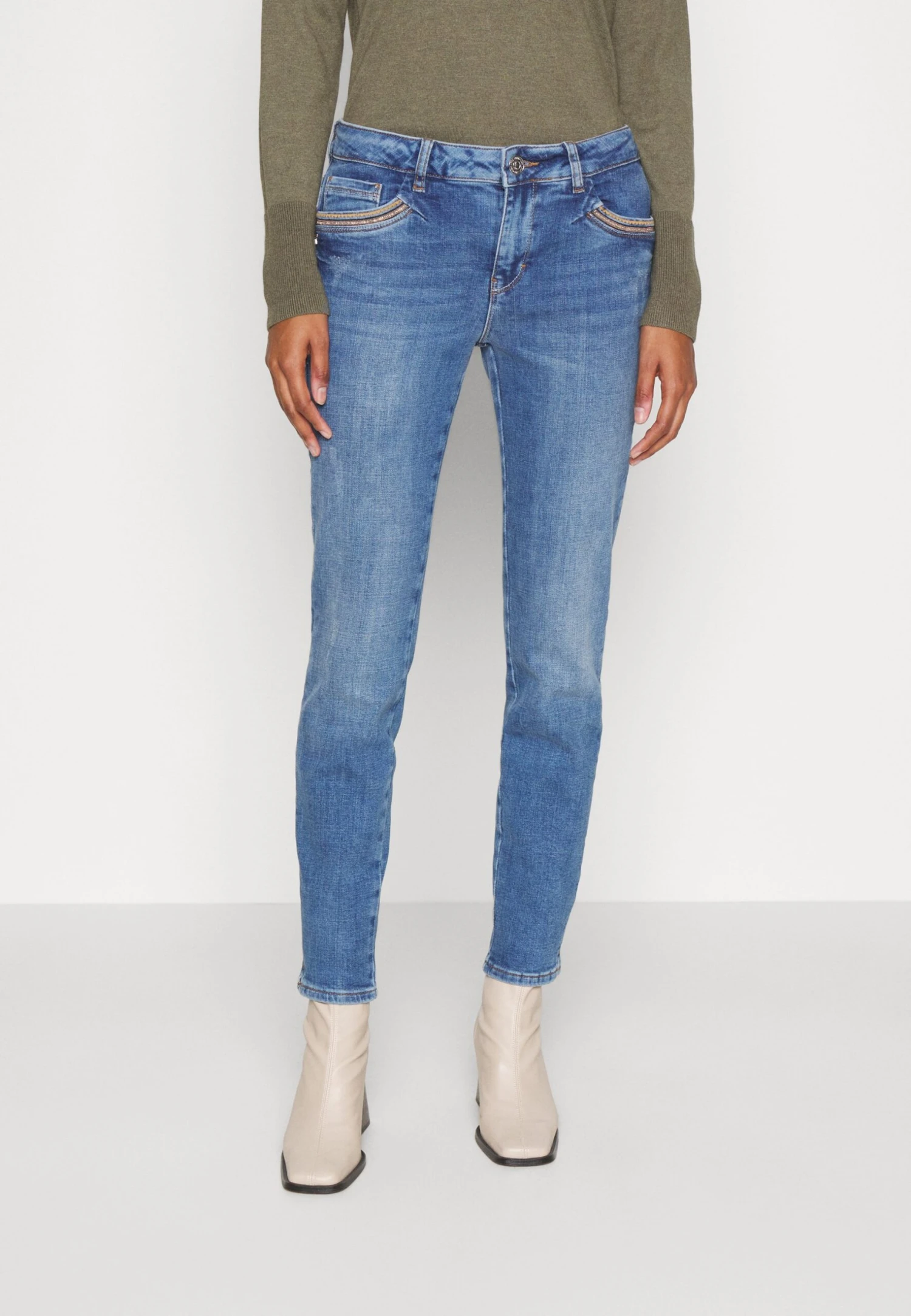 Mos Mosh Sumner Vivid - Slim Fit Jeans - Blue 5 Mos Mosh Sumner Vivid - Slim Fit Jeans - Blue - Afbeelding 3