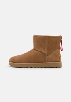 Ugg Classic Mini Logo Zip - Korte Laarzen - Chestnut -Anna Field Winkel be923c4ae0fa402a822603df3c2e7737