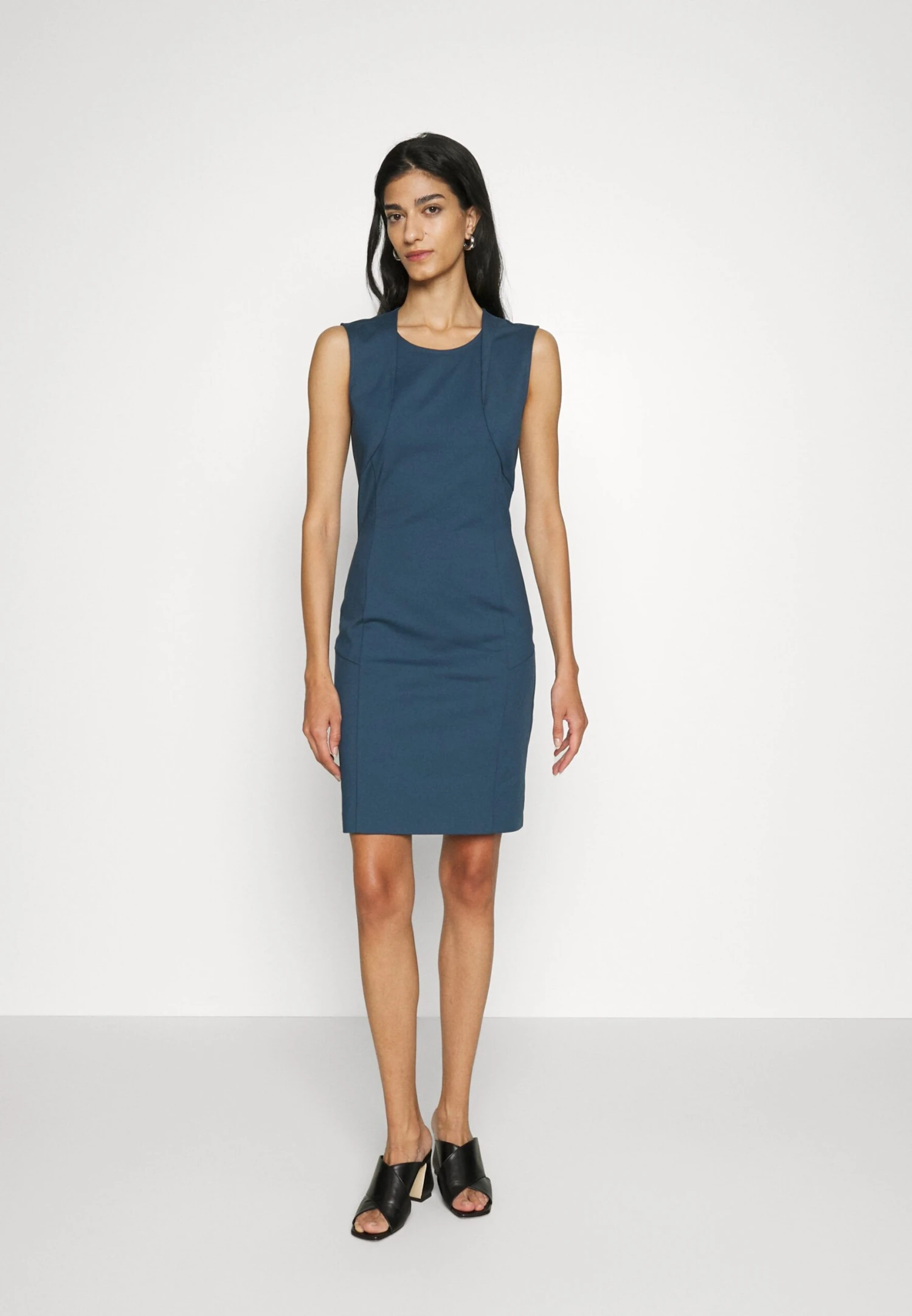Patrizia Pepe Abito Dress - Etui-Jurk - Petrol Blue 3 Patrizia Pepe Abito Dress - Etui-Jurk - Petrol Blue