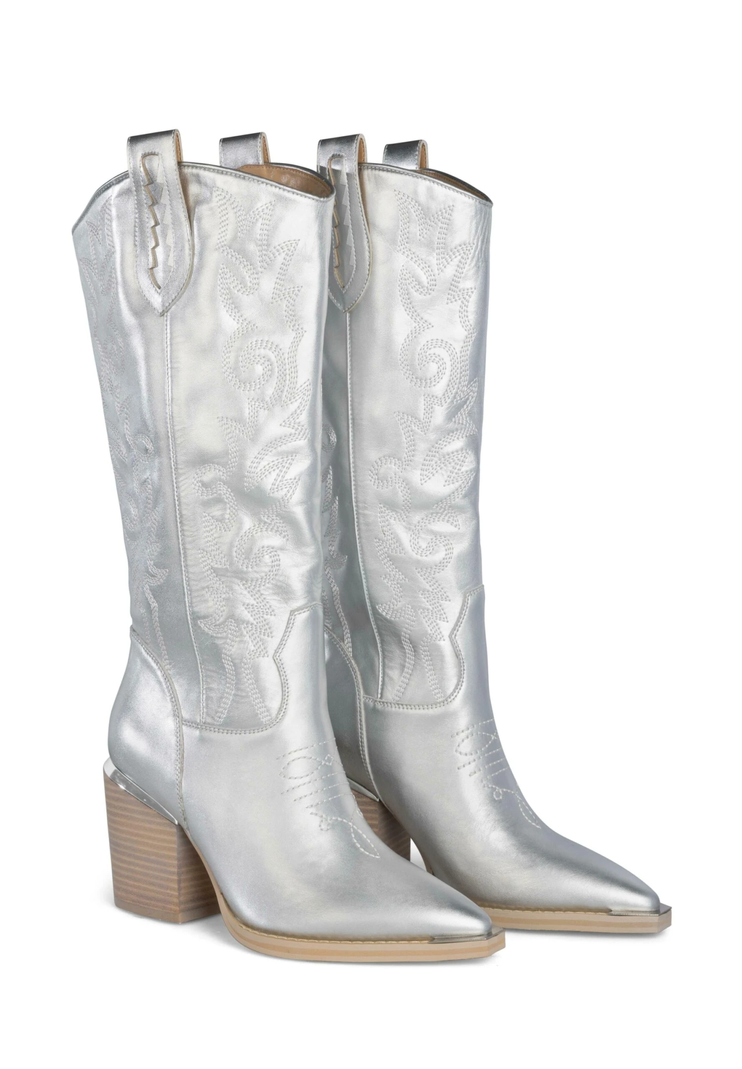 Alma En Pena Cynar - Cowboy-/Bikerlaarzen - Plata 4 Alma En Pena Cynar - Cowboy-/Bikerlaarzen - Plata - Afbeelding 2