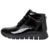 Tamaris Comfort - Enkellaarsjes Met Plateauzool - Black Patent