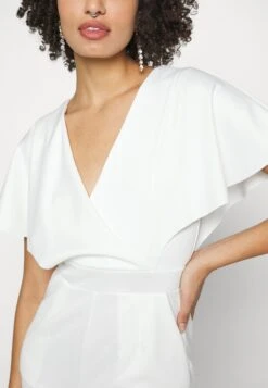 Wedding Betty V Neck Wrap - Jumpsuit - White -Anna Field Winkel c881f6ba37fb47679d7c7bf7b789dc5f