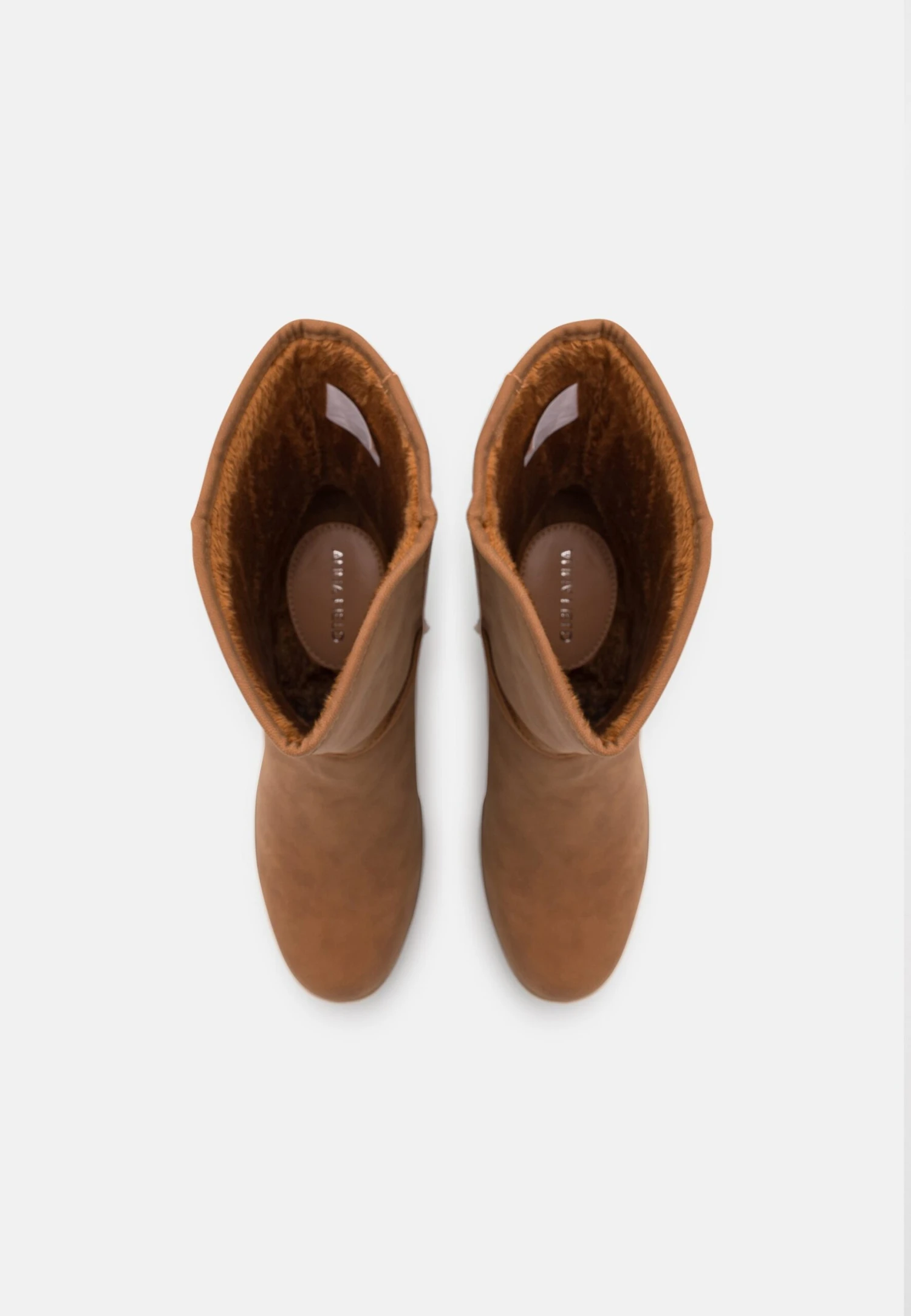 Anna Field Winter Boot - Enkellaarsjes Met Sleehak - Cognac 8 Anna Field Winter Boot - Enkellaarsjes Met Sleehak - Cognac - Afbeelding 6