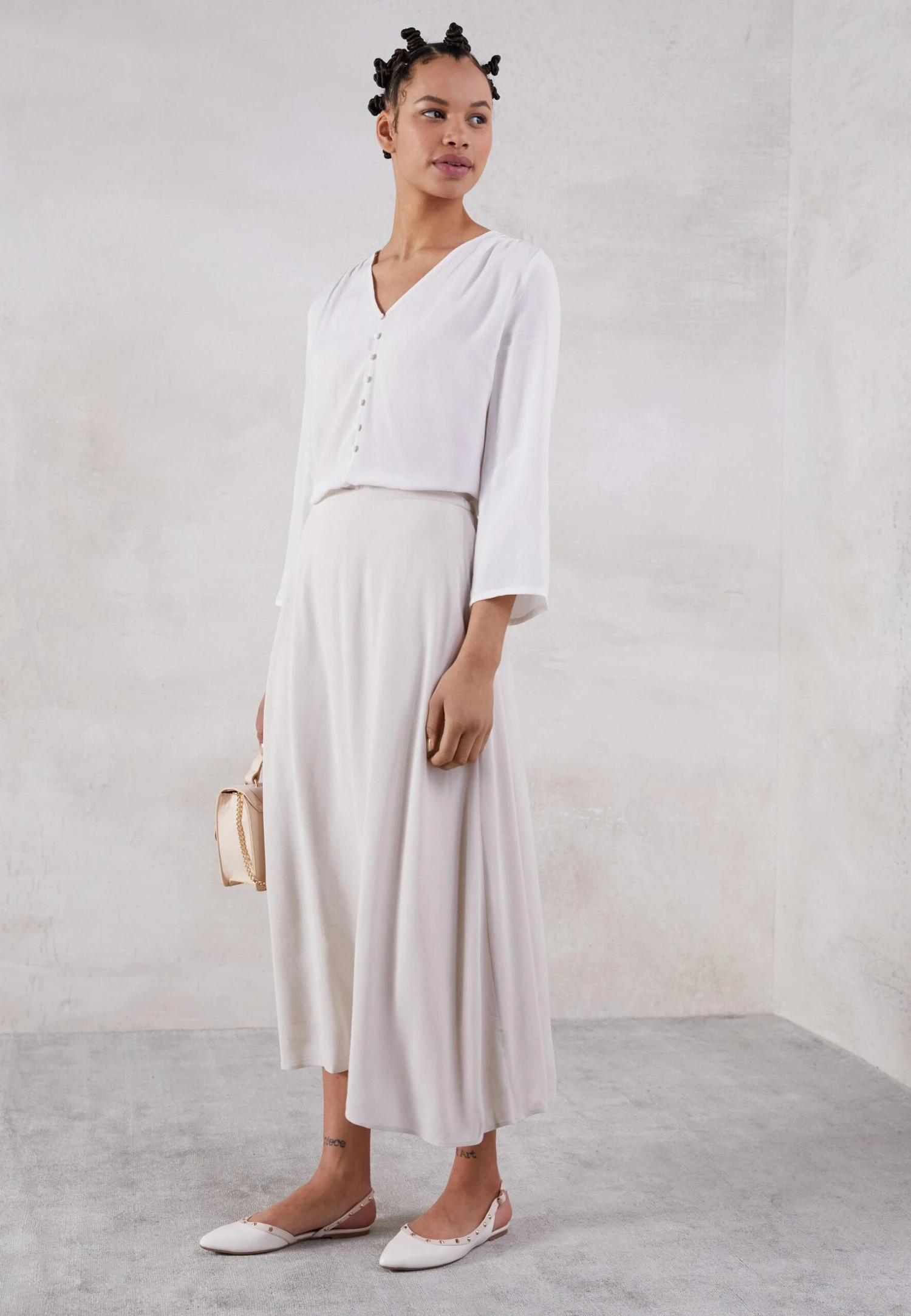 Even&Odd Slingback Ballerina´S - White 6 Even&Odd Slingback Ballerina´S - White - Afbeelding 4