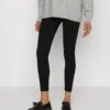 Mamalicious Mllucy - Legging - Black Denim