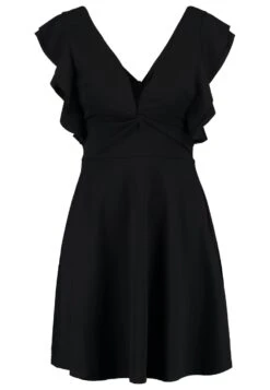 Wal G Lucia V Neck Frill Sleeve Skater Dress - Cocktailjurk - Black -Anna Field Winkel f498431274de44dd9f81d2cacf43880a
