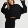 Even&Odd Cropped Jumper - Trui - Black -Anna Field Winkel fd3bd6122f154dad894d971b813e9d0b